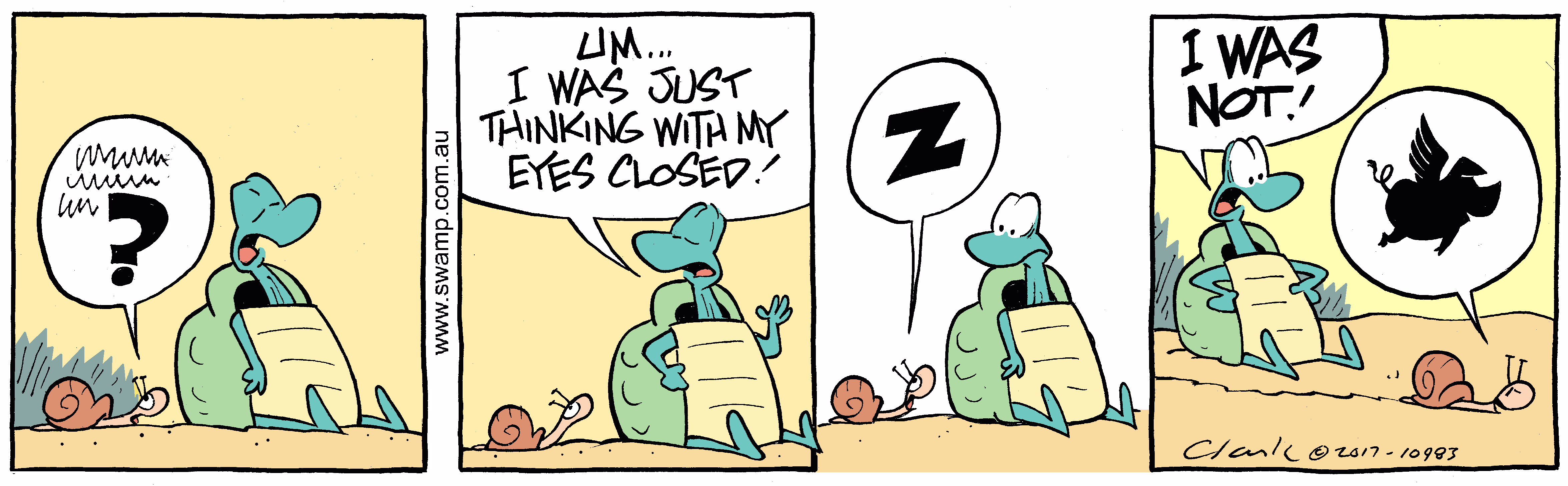 Not Dreaming Colour Cartoon